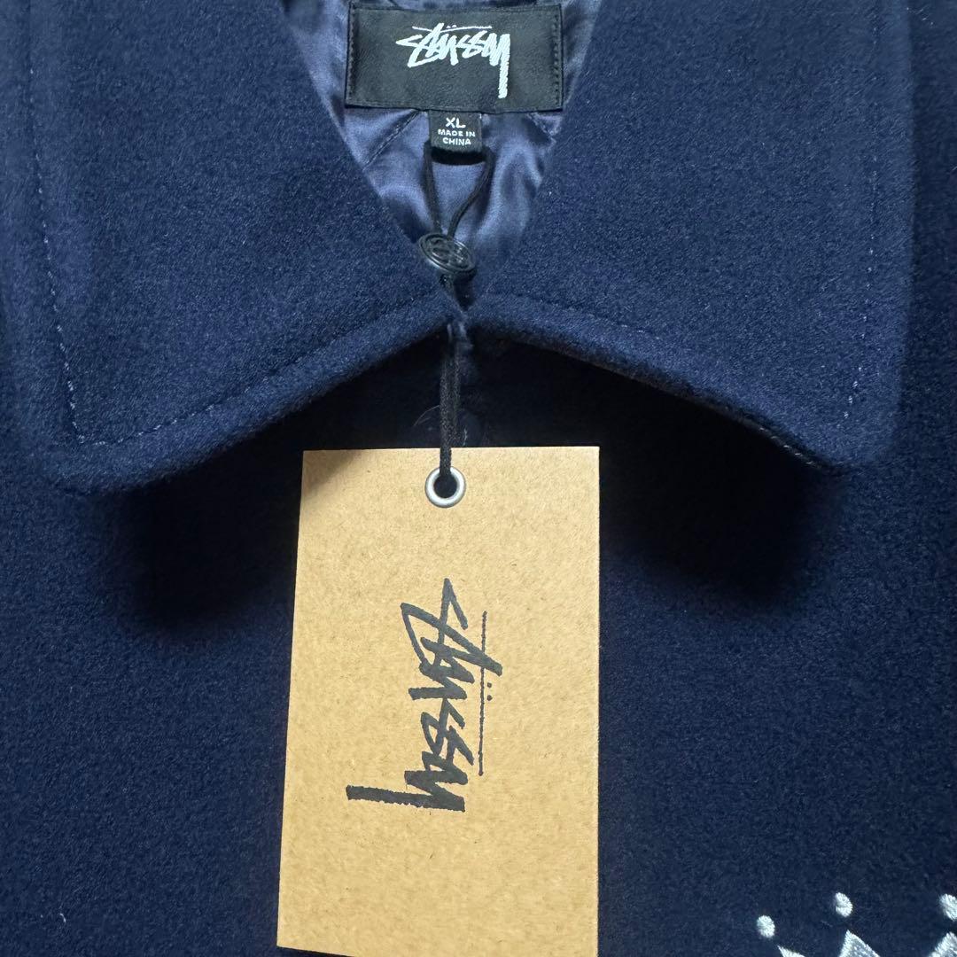 ジャケット・アウター STUSSY KING VARSITY JACKET/ XL