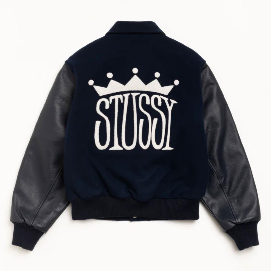 ジャケット・アウター STUSSY KING VARSITY JACKET/ XL