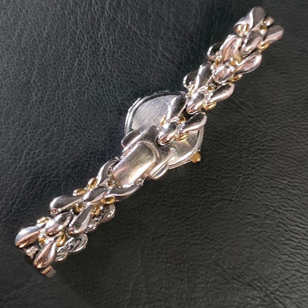 極美品　SEIKO　セイコー　エクセリーヌ　1F21　ホワイト　ダイヤ　2P