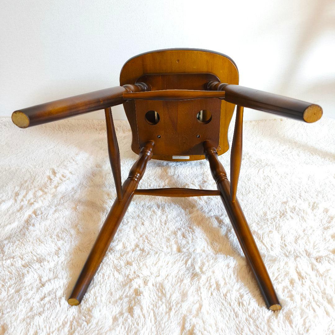 【未使用に近い】オールドカリモク　カウンター　ハイチェア　回転式