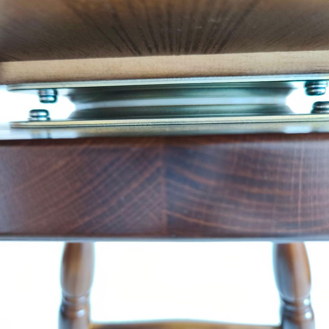 【未使用に近い】オールドカリモク　カウンター　ハイチェア　回転式