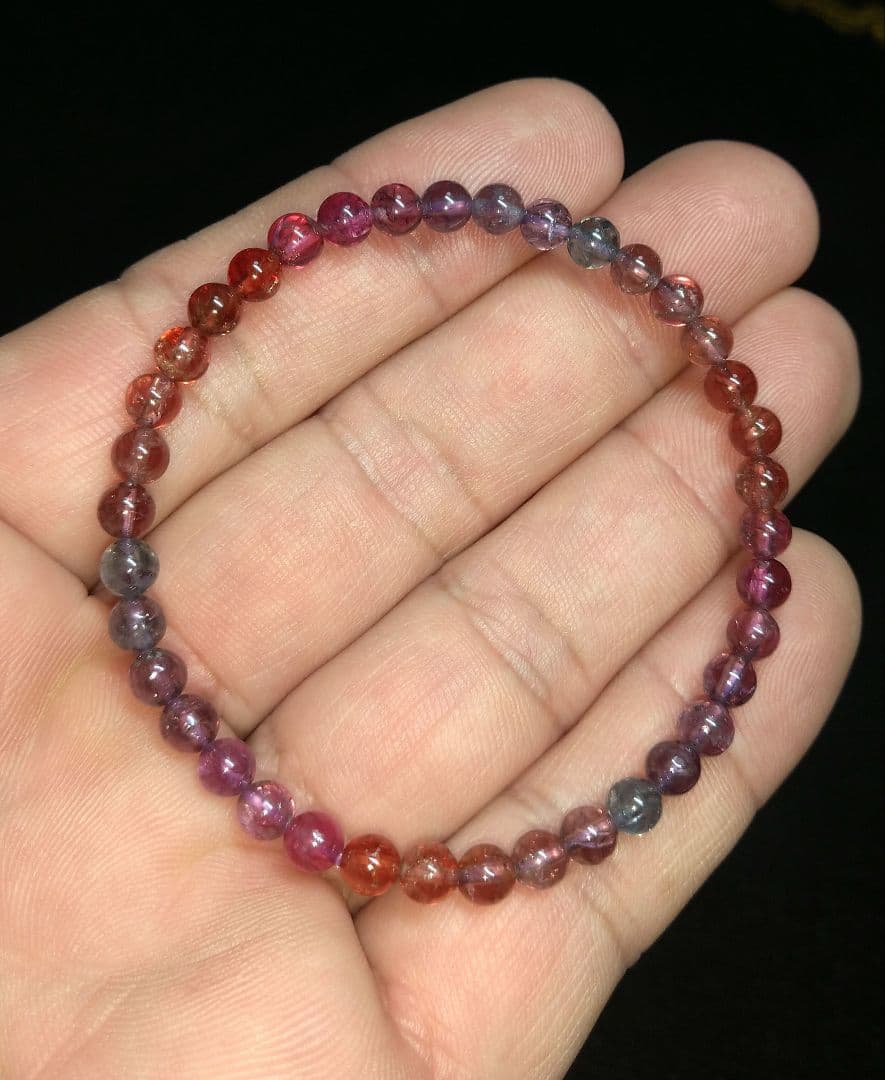 専用【極上,小粒】レインボーカラースピネル　ブレスレット　美品　希少　天然