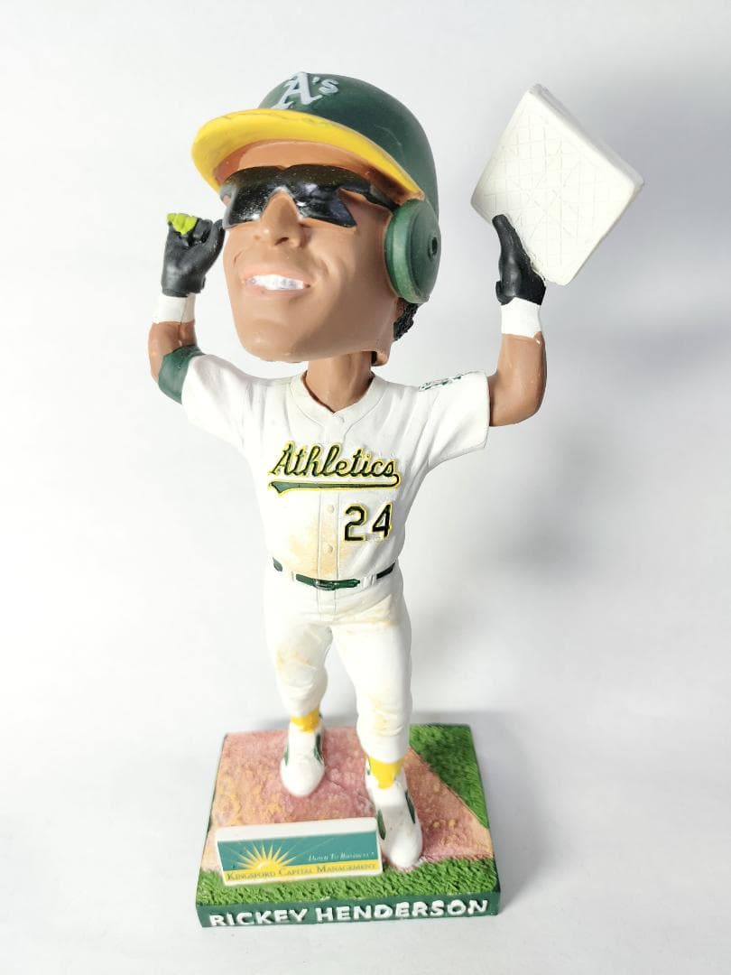 リッキー・ヘンダーソン／”野球殿堂” ボブルヘッド人形 (アスレチックス)