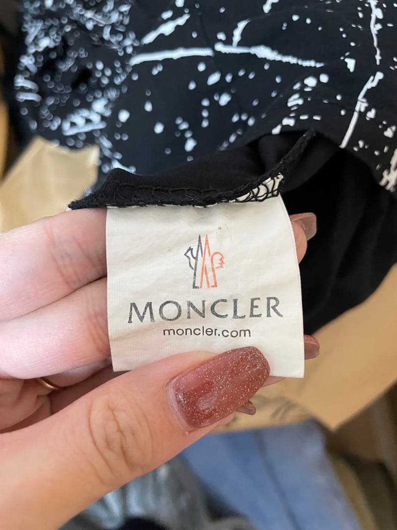 MONCLER スプラッタープリント 長袖カットソー L