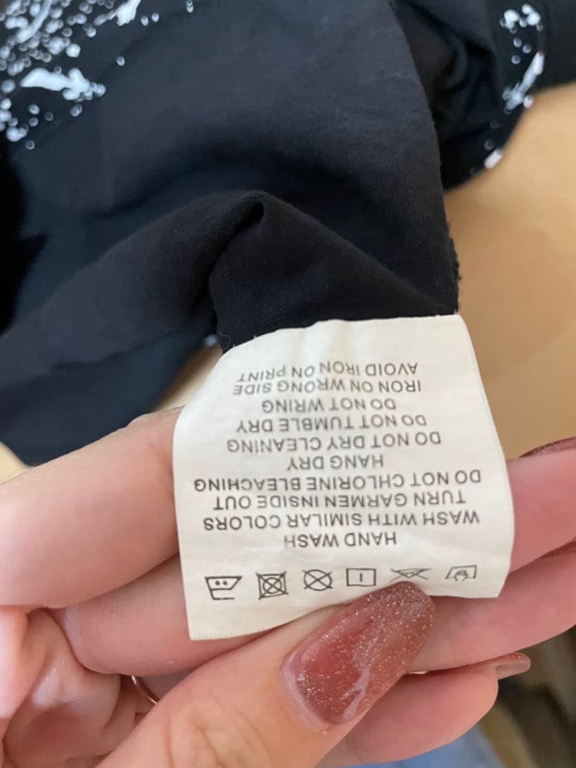 MONCLER スプラッタープリント 長袖カットソー L