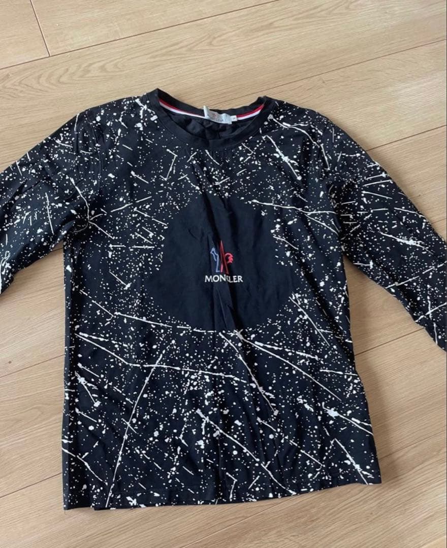 MONCLER スプラッタープリント 長袖カットソー L