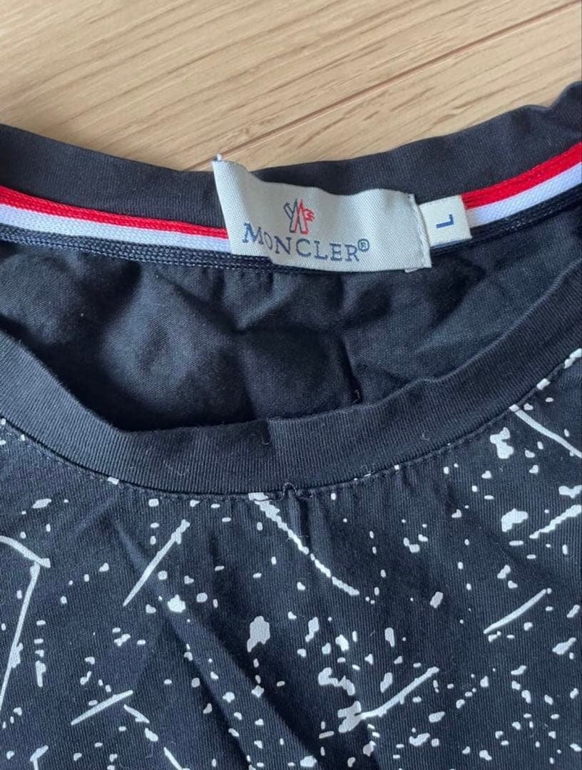 MONCLER スプラッタープリント 長袖カットソー L