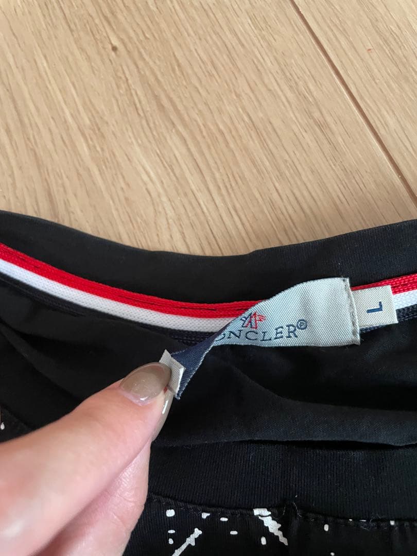 MONCLER スプラッタープリント 長袖カットソー L