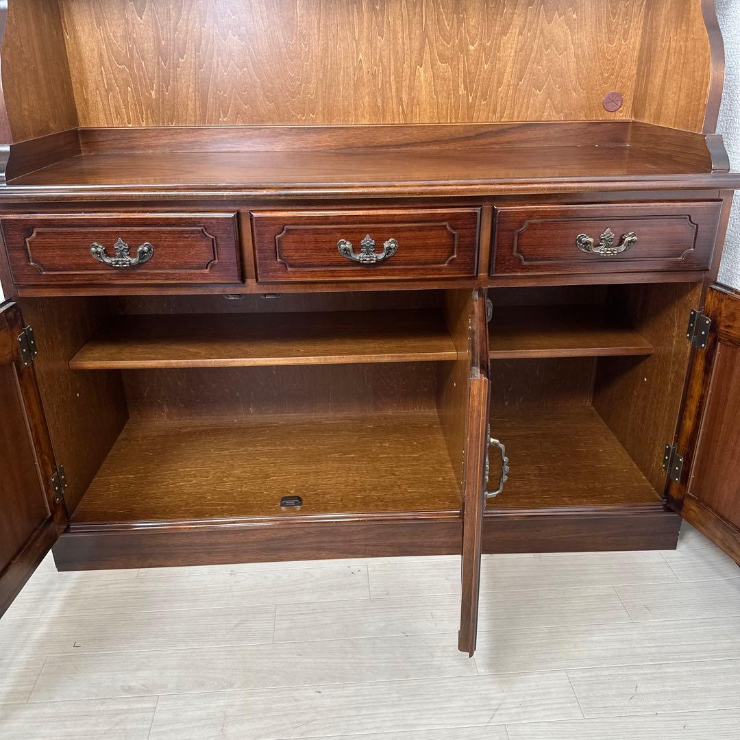 カリモク コロニアル カップボード 食器棚 ガラスキャビネット i1※