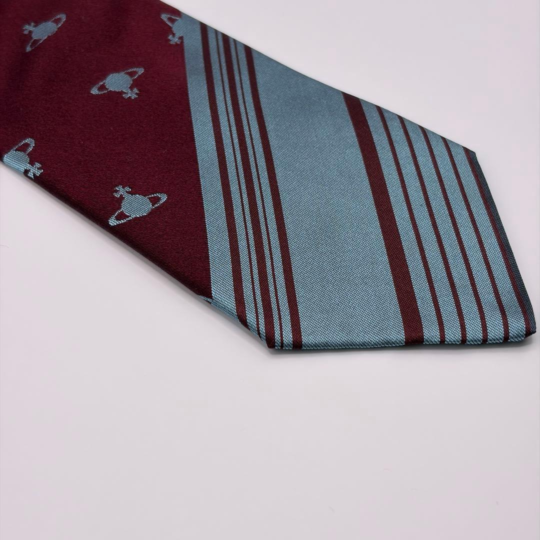 【美品✨】Vivienne Westwood ネクタイ オーブ ストライプ