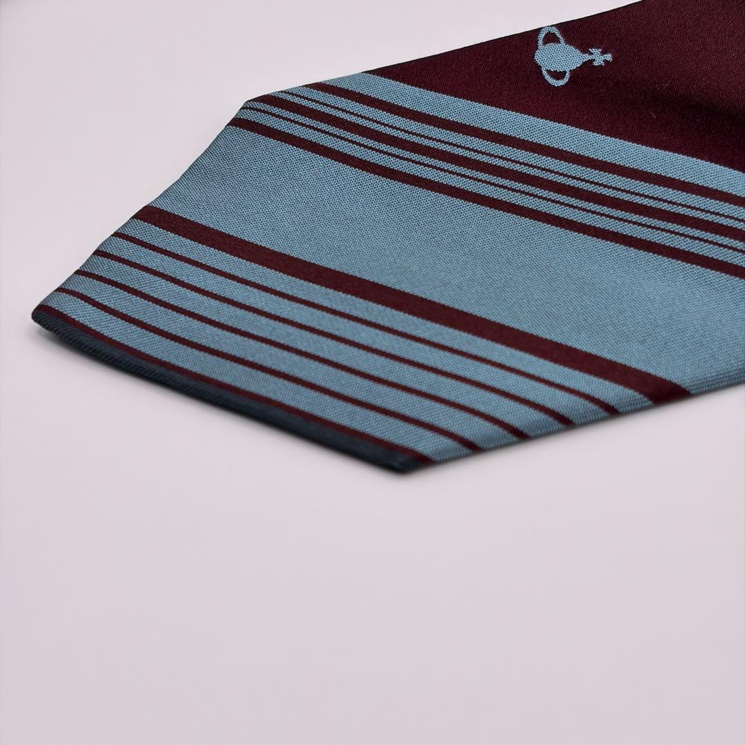 【美品✨】Vivienne Westwood ネクタイ オーブ ストライプ