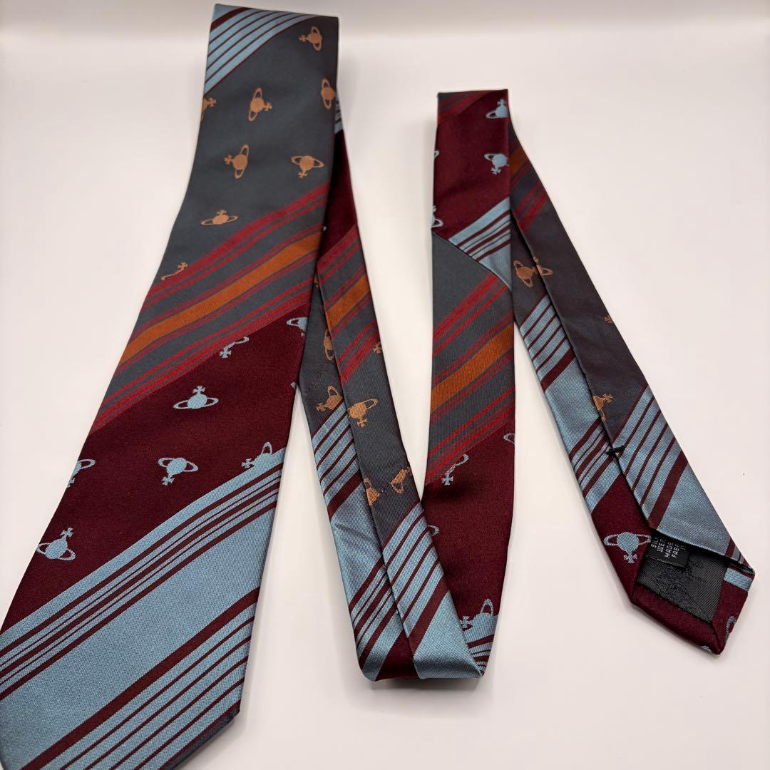【美品✨】Vivienne Westwood ネクタイ オーブ ストライプ