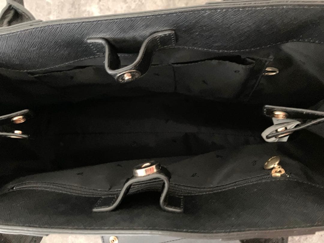 【美品✨オールレザー/A4サイズ】アニエスベー　トートバッグ　ビジネス　黒