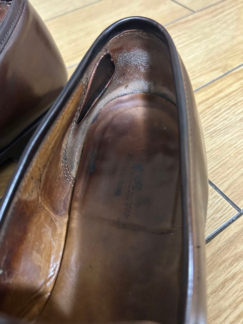 ラルフローレン ローファー　クロケットアンドジョーンズ製　コードバン　7.5