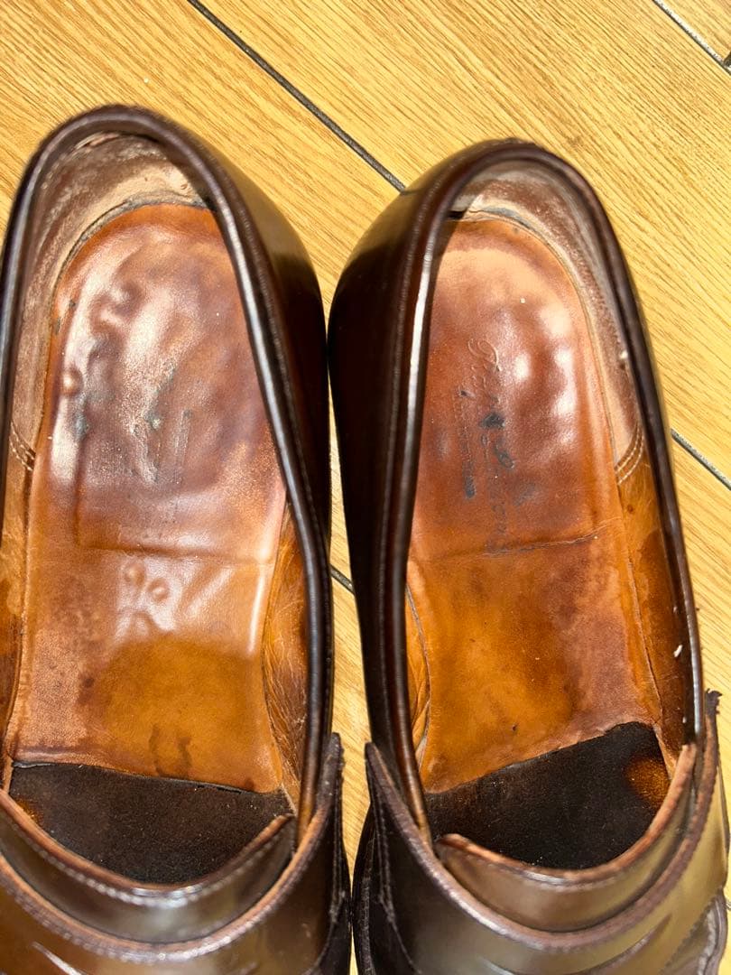 ラルフローレン ローファー　クロケットアンドジョーンズ製　コードバン　7.5