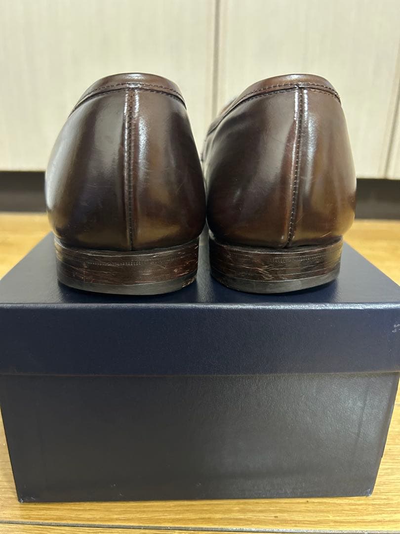 ラルフローレン ローファー　クロケットアンドジョーンズ製　コードバン　7.5