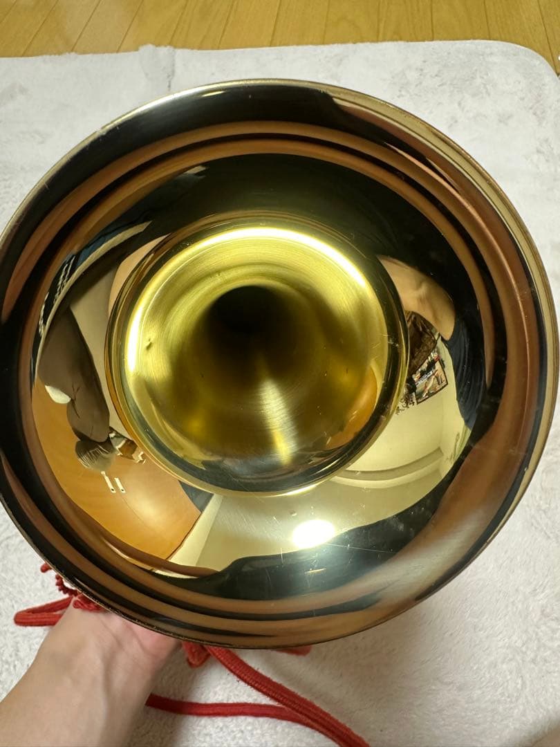 信号ラッパ　下倉楽器　ゴールド ケース付き