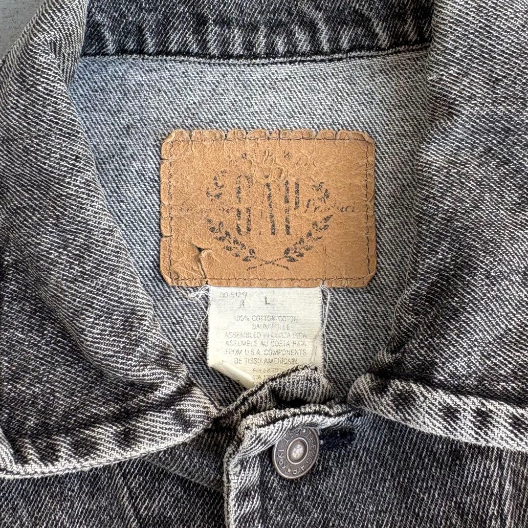 80s 90s OLDGAP 先染め ブラック デニムジャケット USA製