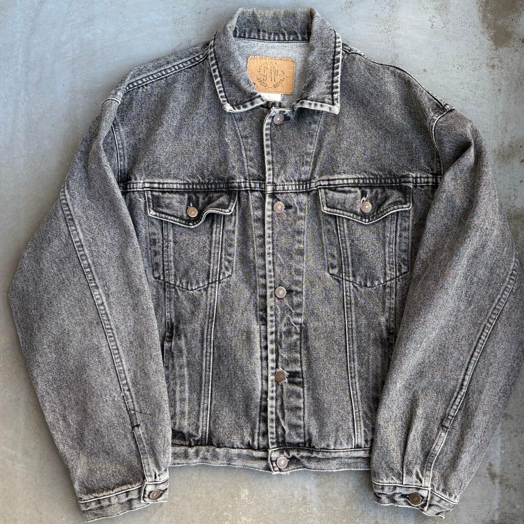 80s 90s OLDGAP 先染め ブラック デニムジャケット USA製