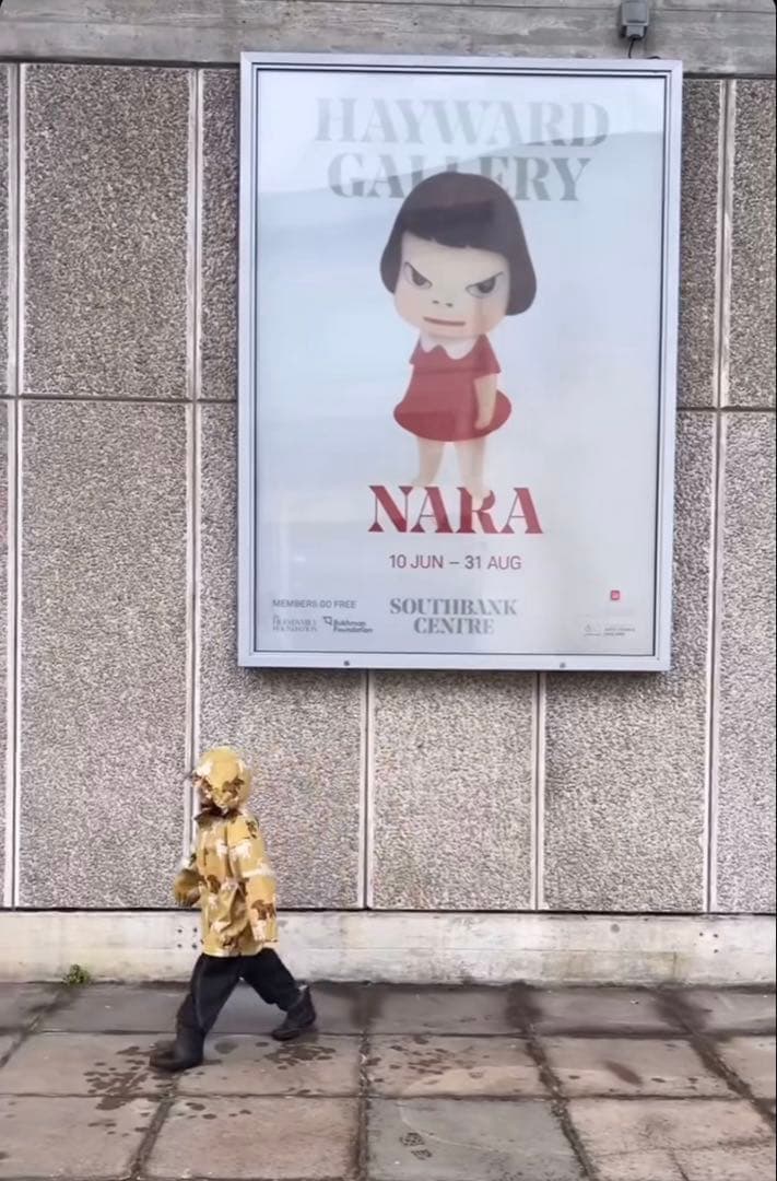 【レア】奈良美智展　海外ポスター① 5070サイズ　Yoshitomo Nara