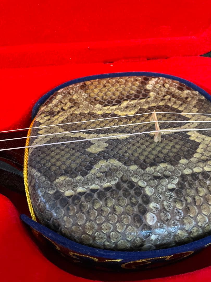 『米須三線店』三線　本蛇皮強化張り