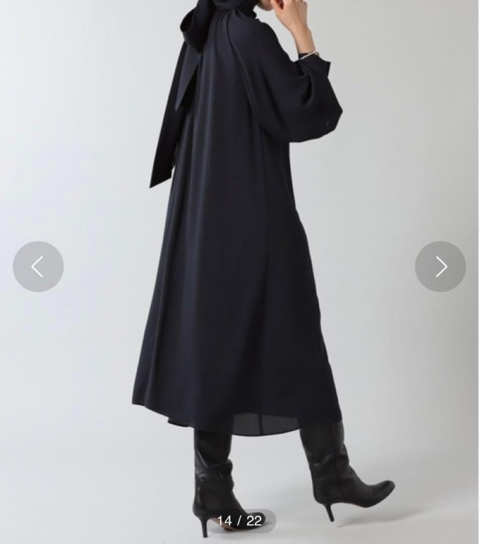 VERMEIL par iena 2wayボウタイワンピース　ネイビー　卒業式