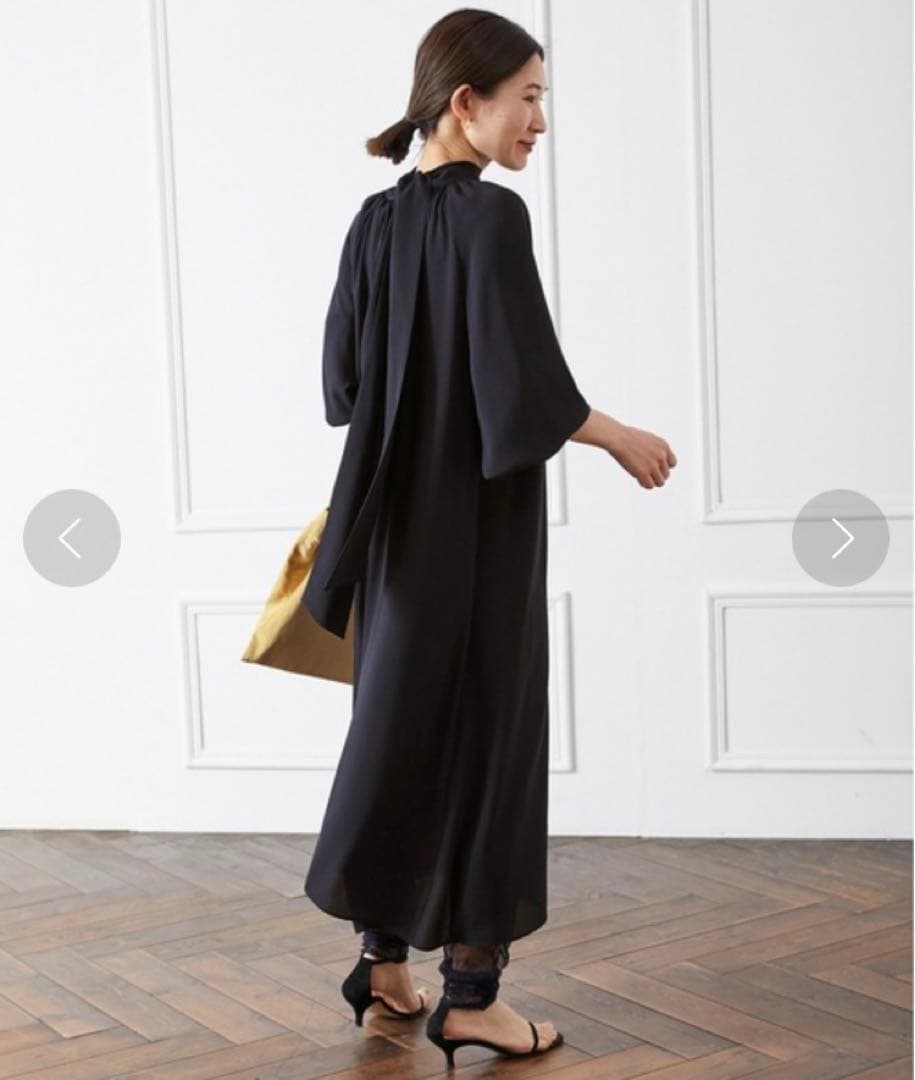 VERMEIL par iena 2wayボウタイワンピース　ネイビー　卒業式