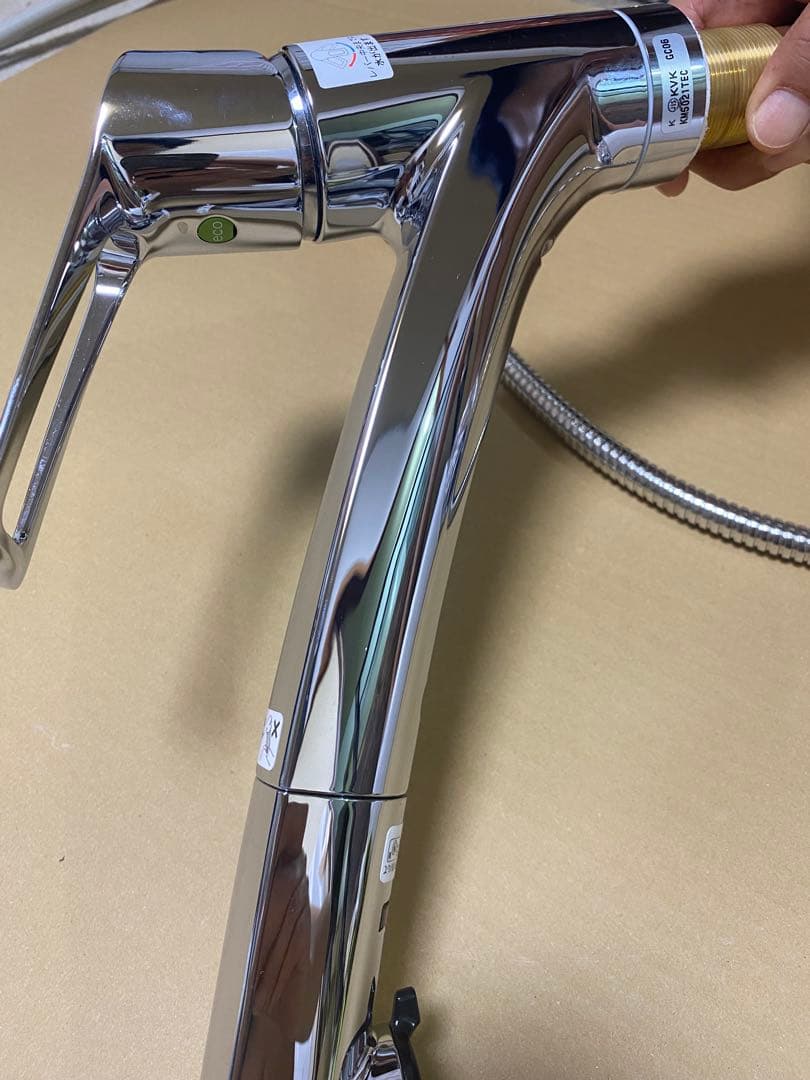 KVK KM5021TEC シングルシャワー付混合栓ケーブイケー 流し台用