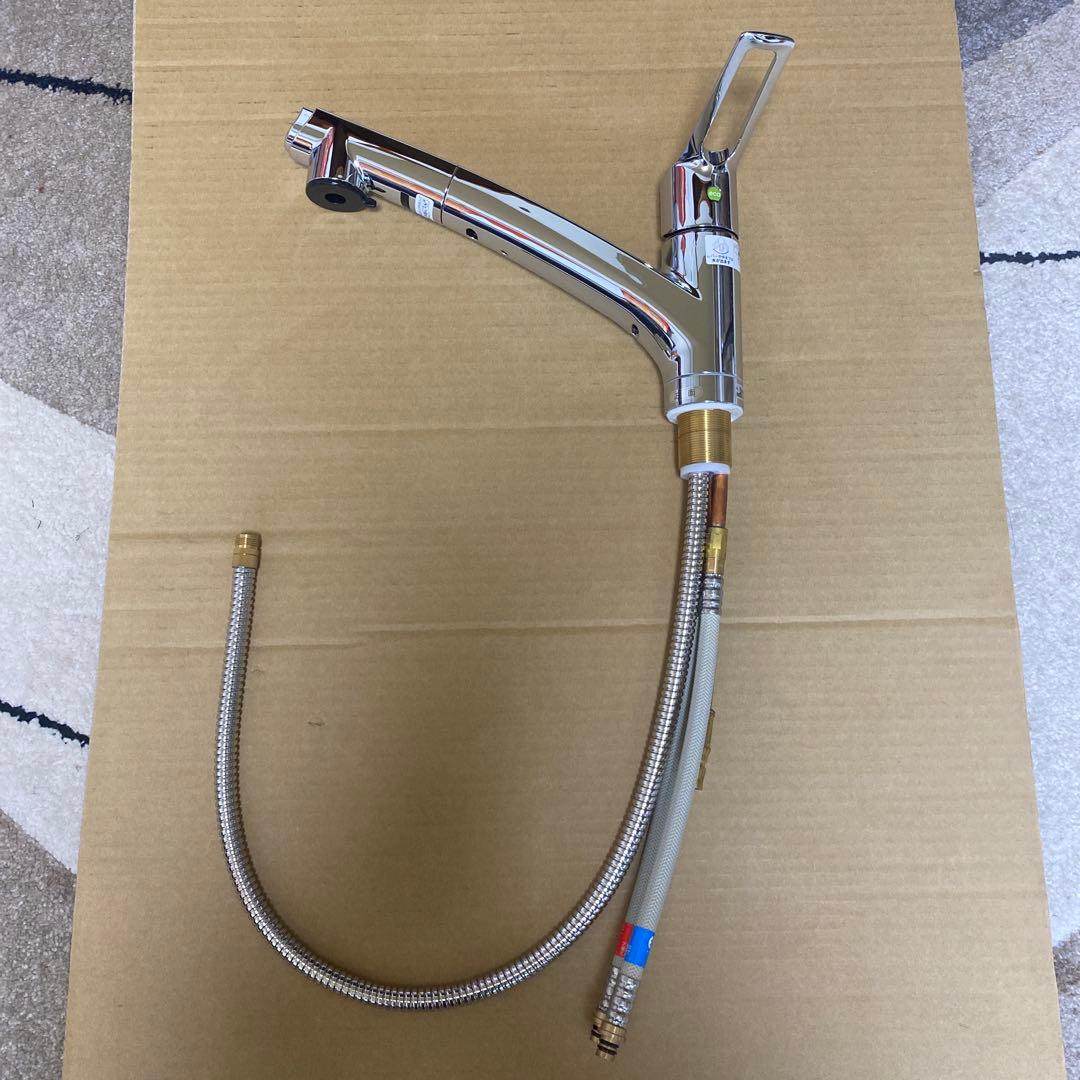 KVK KM5021TEC シングルシャワー付混合栓ケーブイケー 流し台用