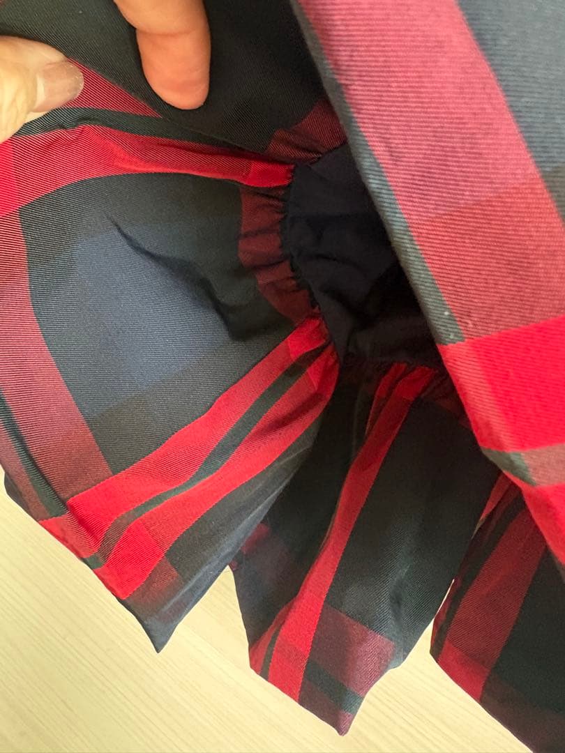 rosymonster ツンツンチェック柄フレアスカート