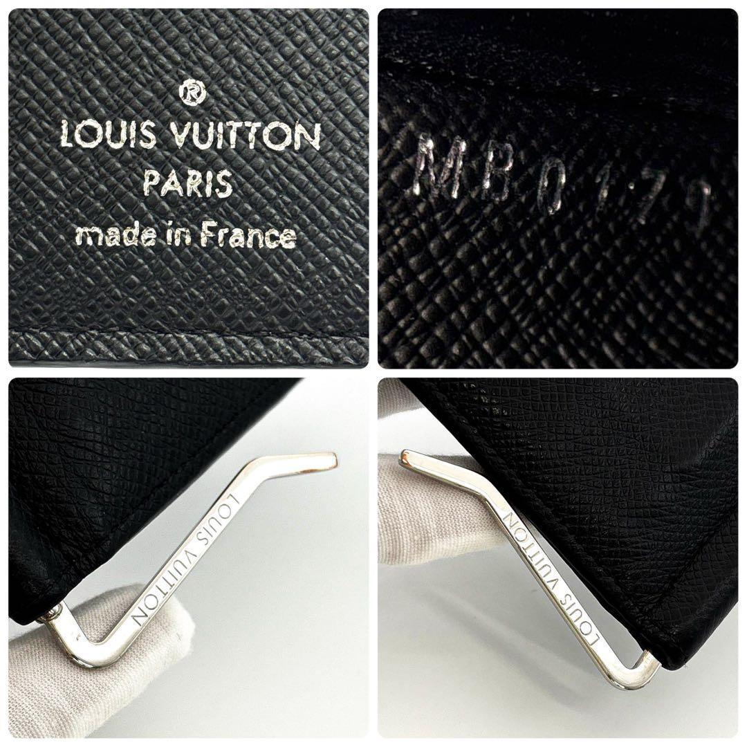 美品♪ルイヴィトン ポルトフォイユ パンス タイガ マネークリップ 黒 メンズ