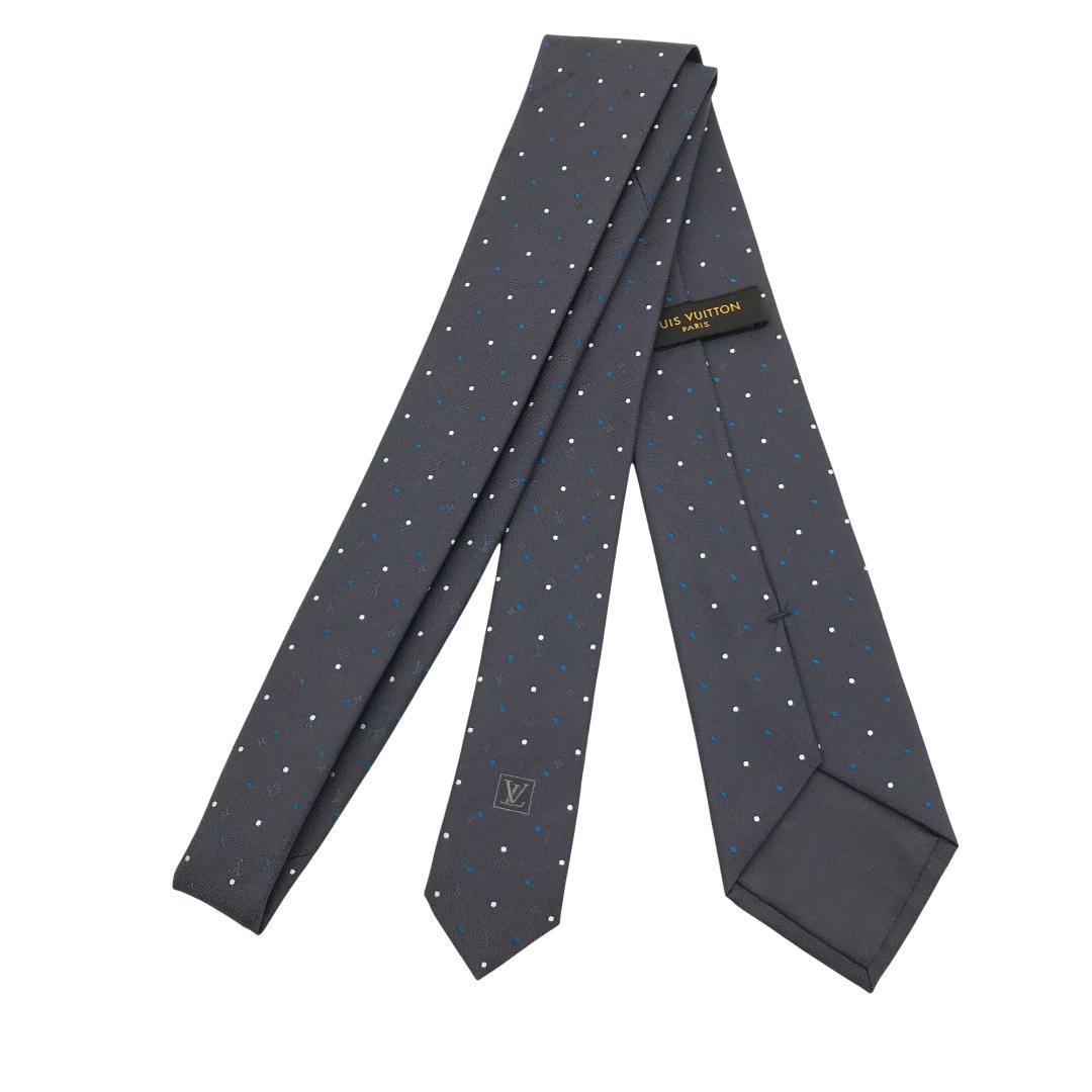 【未使用】LOUIS VUITTON ルイヴィトン ドット柄 ネクタイ シルク