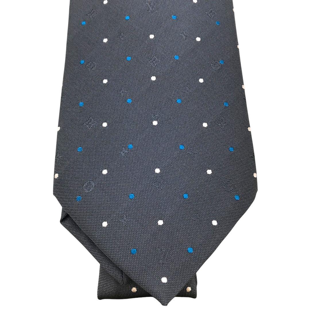 【未使用】LOUIS VUITTON ルイヴィトン ドット柄 ネクタイ シルク