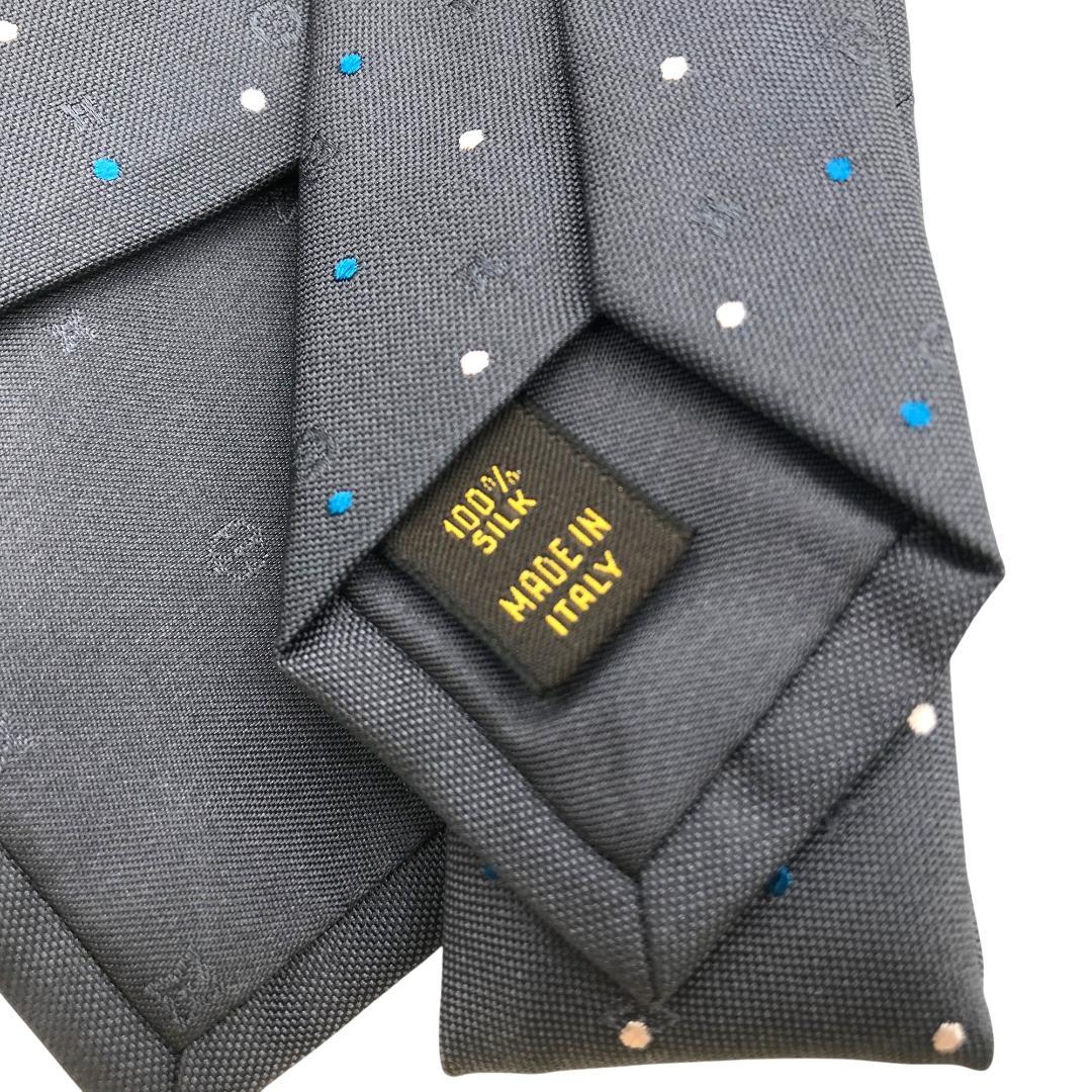 【未使用】LOUIS VUITTON ルイヴィトン ドット柄 ネクタイ シルク