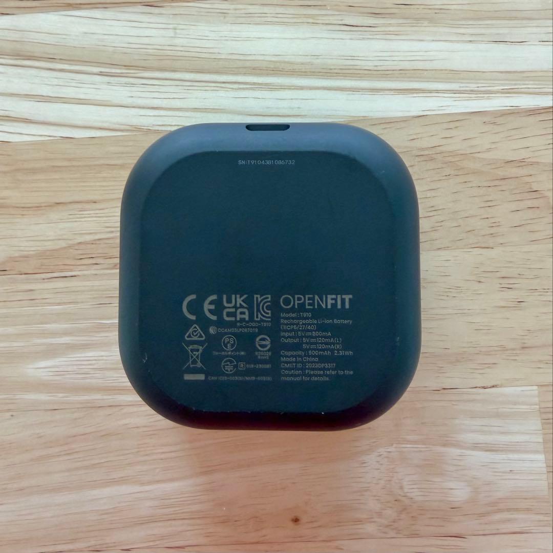 SHOKZ ワイヤレスイヤホン OPENFIT ブラック