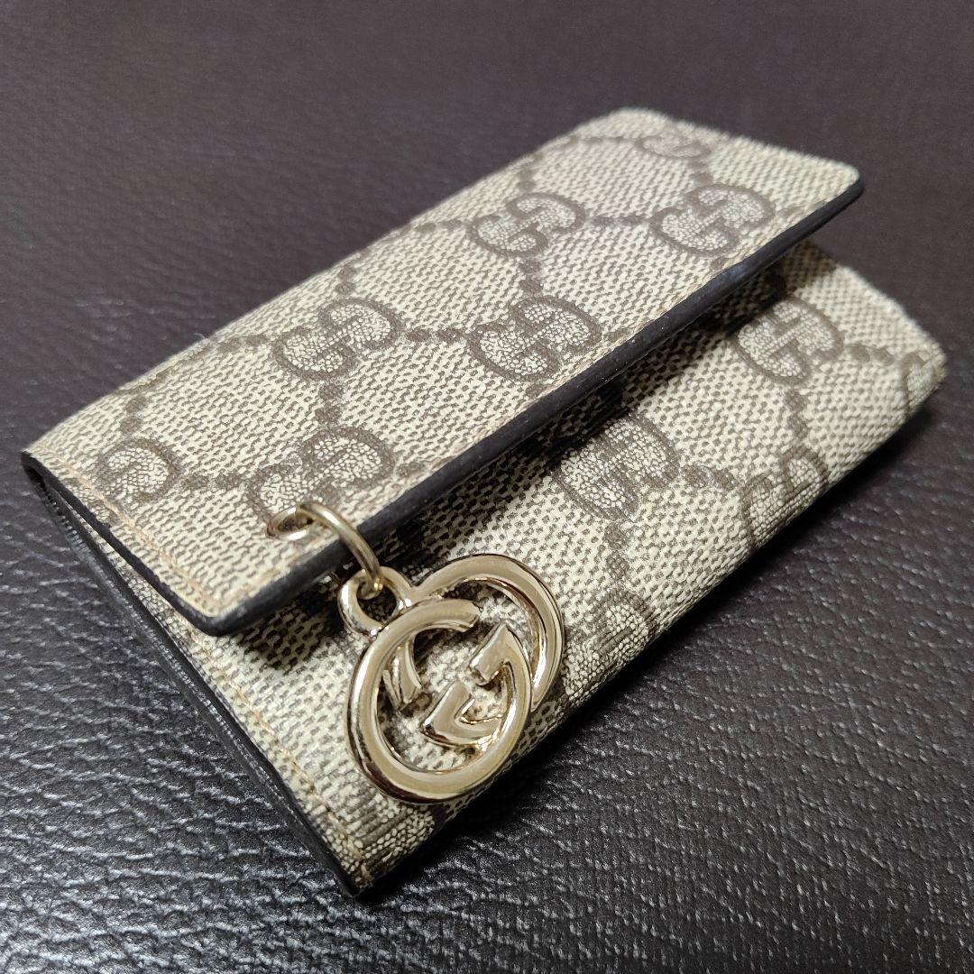《未使用》Gucci　グッチ　チャーム　GGパターン　モノグラム　キーケース