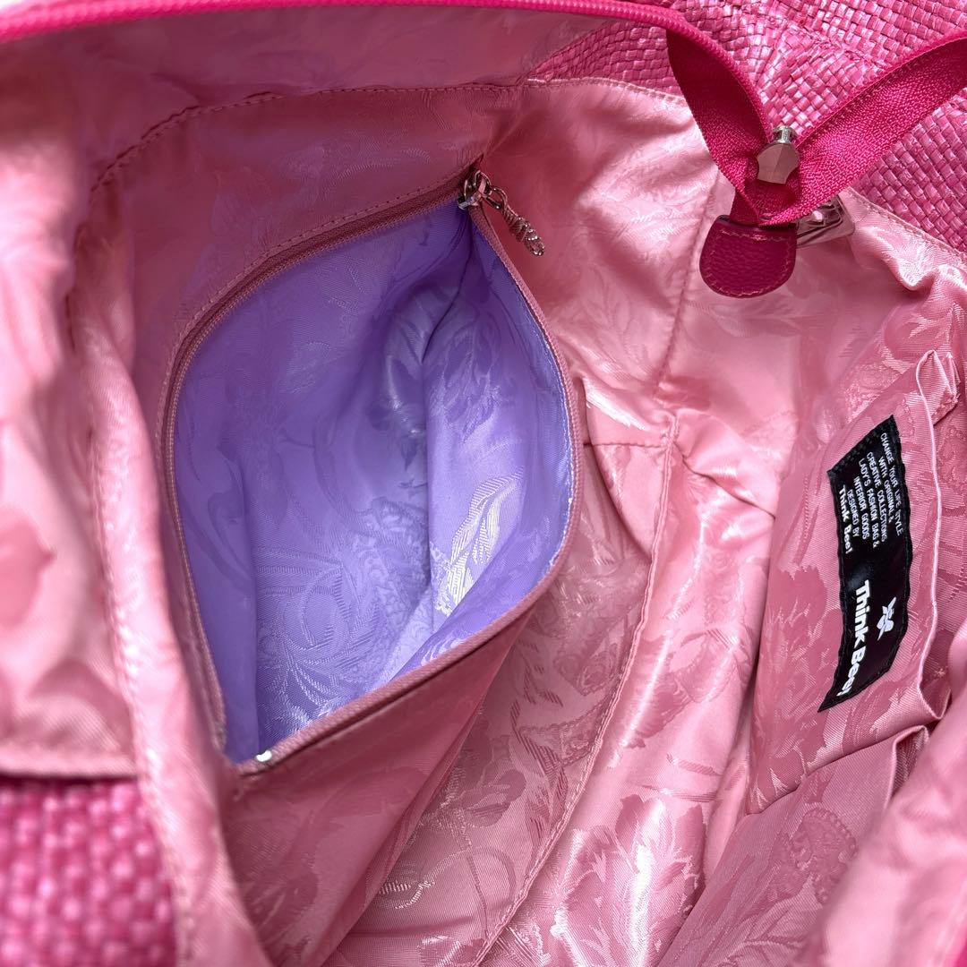 美品、シンクビー、Think Bee!、カゴバッグ、ソチミルコ、メキシコ、刺繍