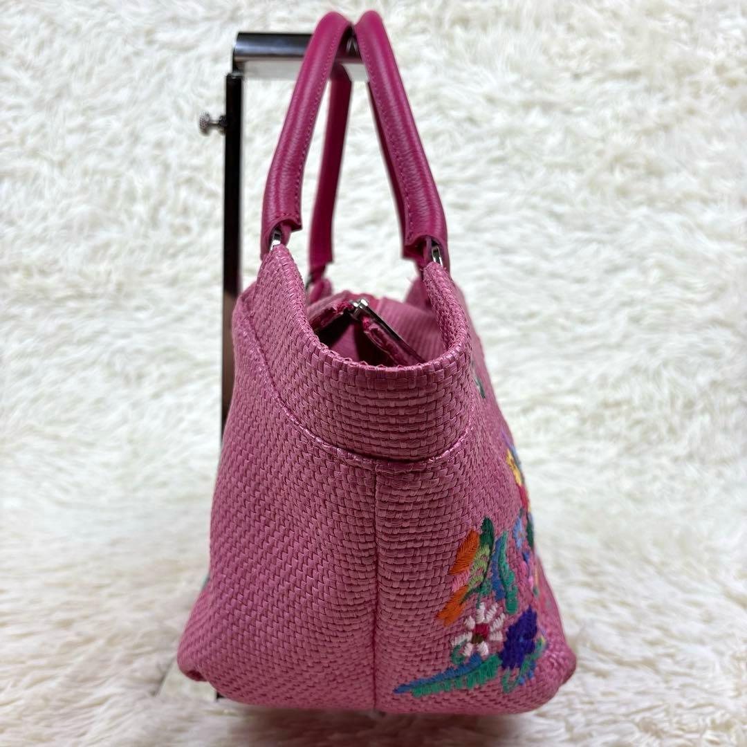 美品、シンクビー、Think Bee!、カゴバッグ、ソチミルコ、メキシコ、刺繍