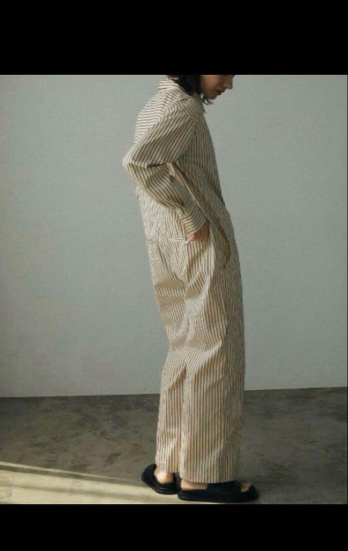 アンヌーク　anuke ストライプコンビネゾン オールインワン