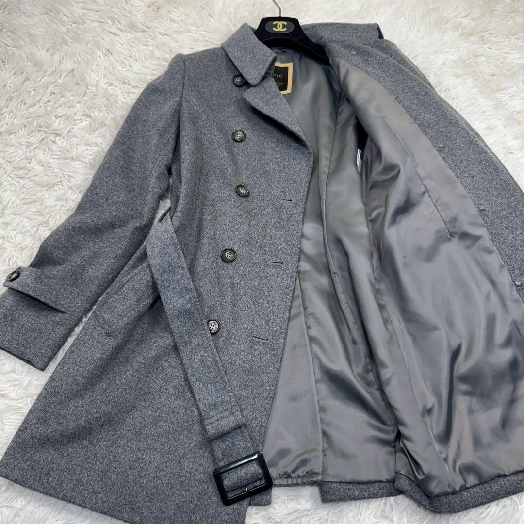 希少＊極美品✨ サンヨー　ウールトレンチコート　100年コート　40　Lサイズ