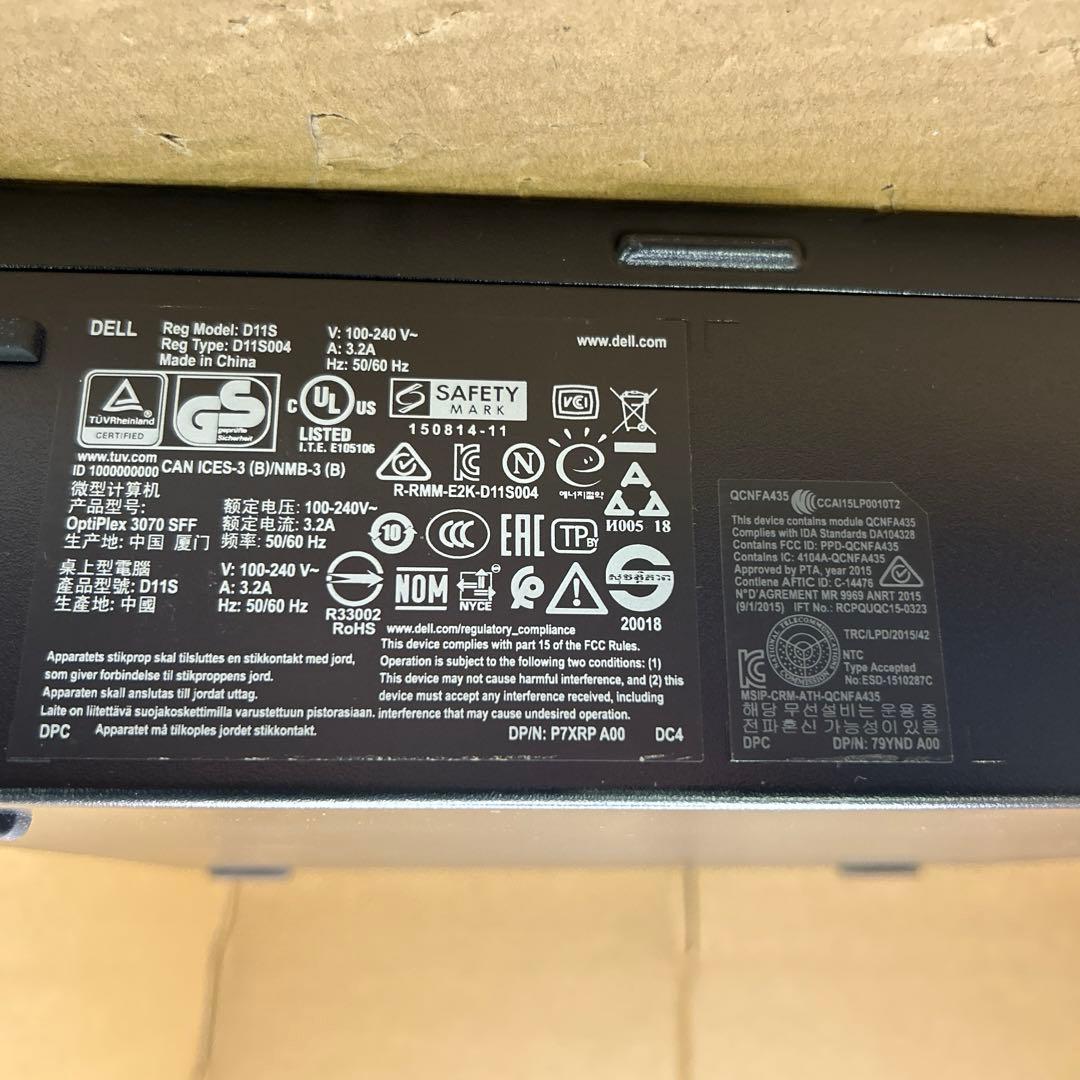 Windowsデスクトップ Dell OptiPlex 3070 SFF