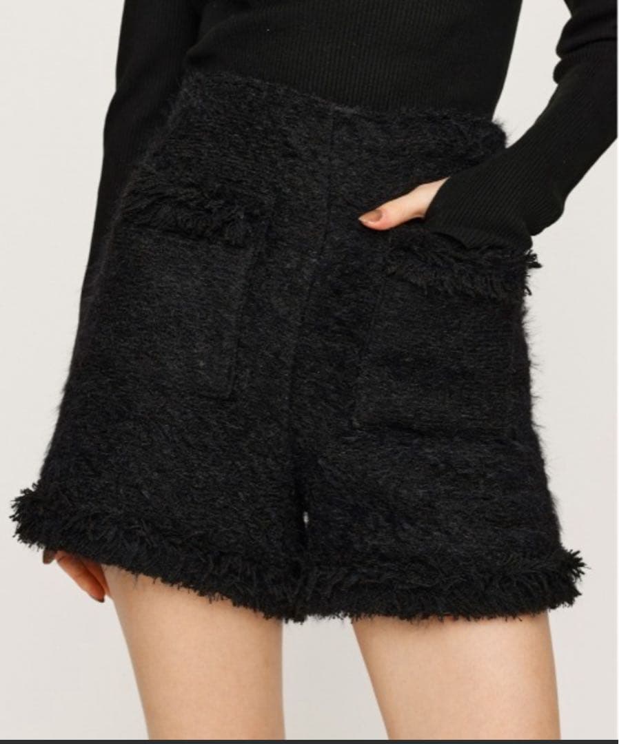 SLY FLUFFY TWEED S/PT ツイード ショートパンツ