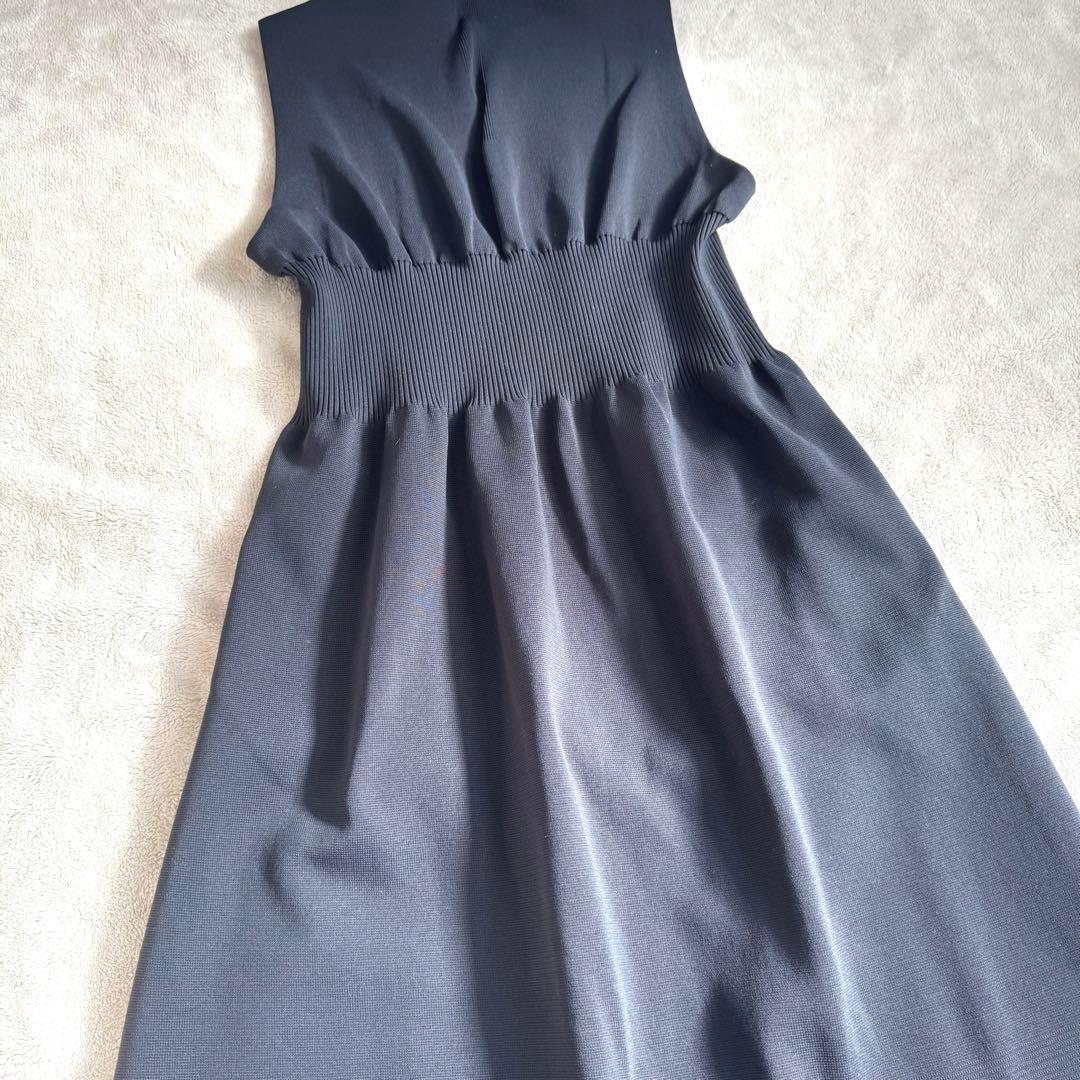 完売 CFCL MILAN COLLARLESS LONG VEST ブラック