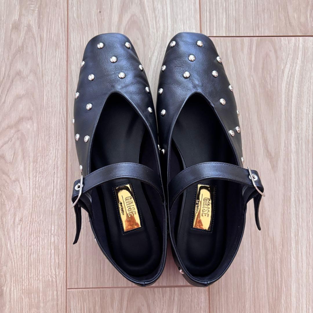 Grise Le talon 羊革 マリジェーンシューズ