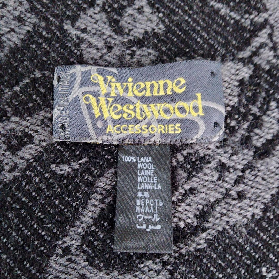 Vivienne Westwood イタリア製 ストール オーブ ロゴ総柄 廃盤
