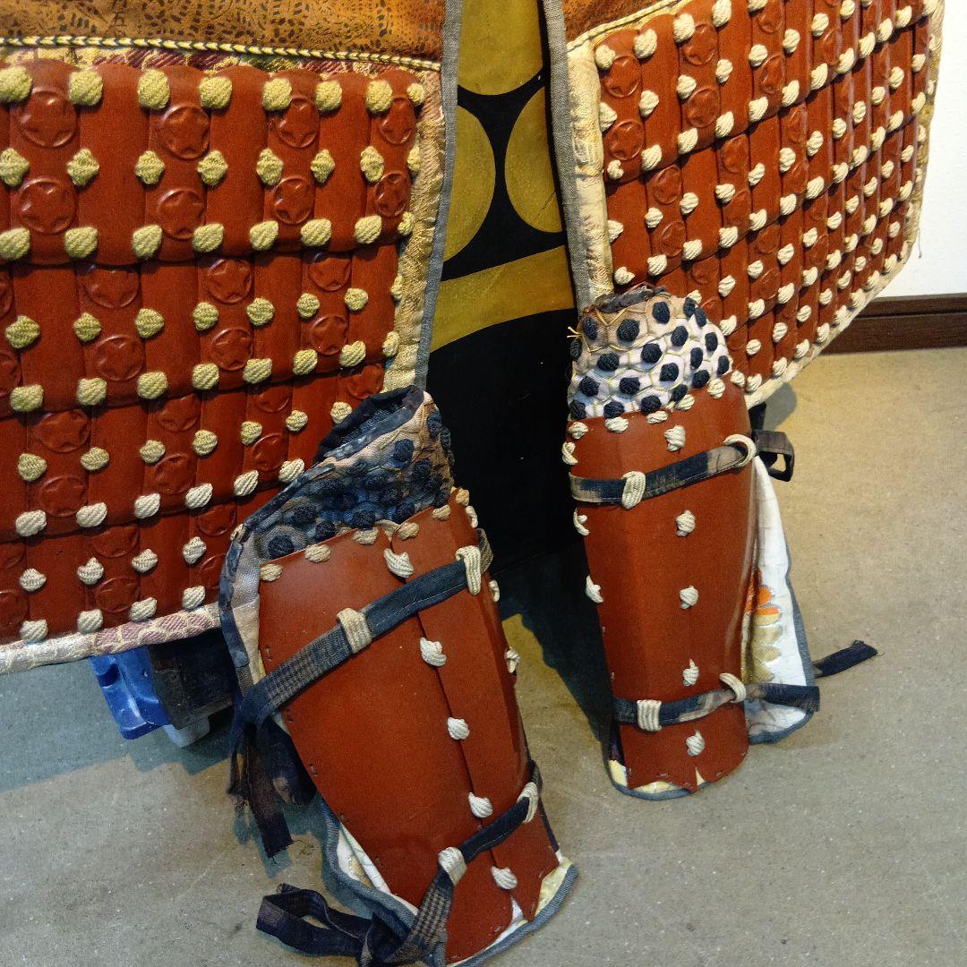 値下げ等身大　赤鎧兜一式　飾り付けた状態　 高さ　約　163センチ