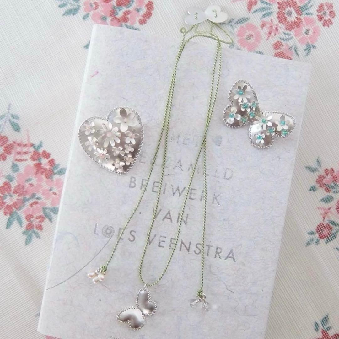 kikkou ネックレス グリーン 蝶々