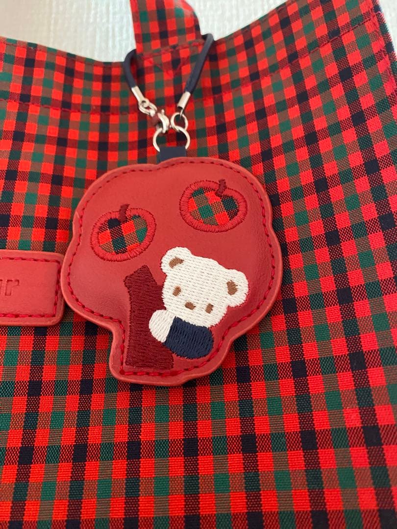 ファミリア　チェックトートバッグ　大