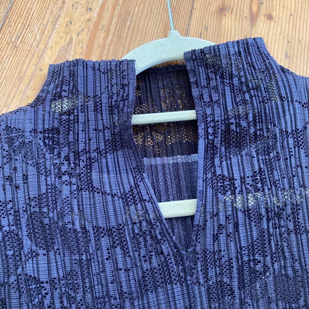 イッセイ　ミヤケ　pleats pleaseノースリーブ ミディドレス　サイズ5