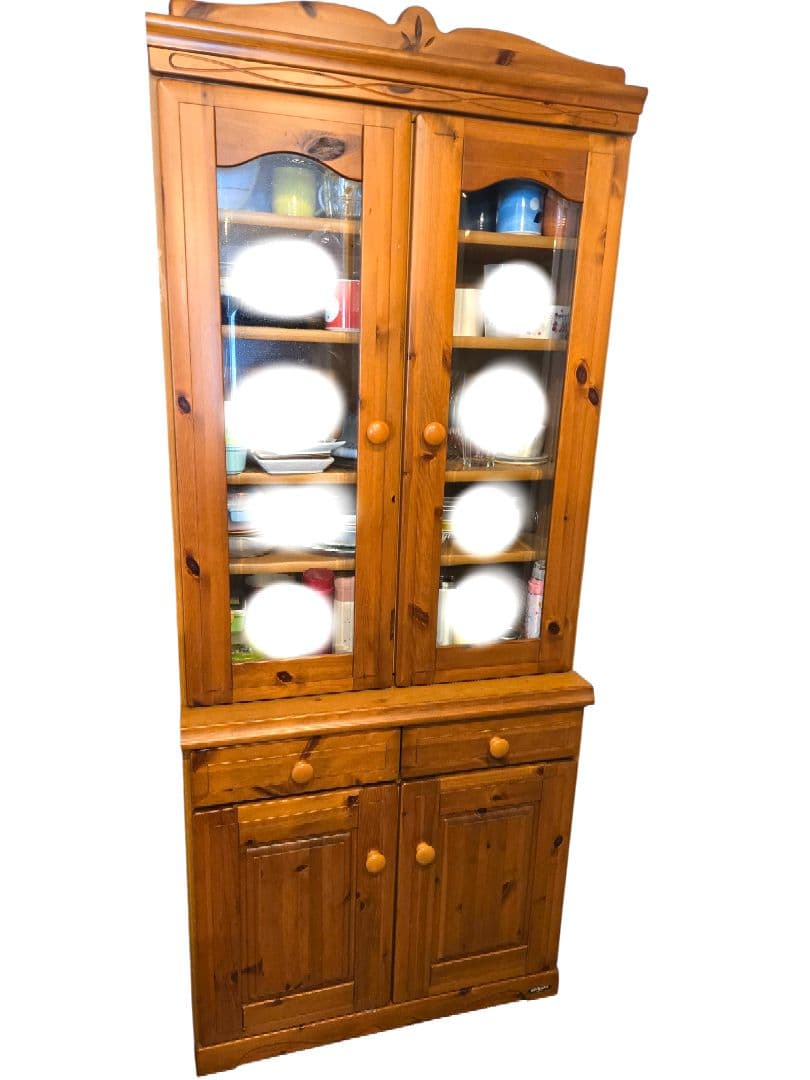 ⭐︎カントリー調 パイン材 食器棚 MADE IN JAPAN